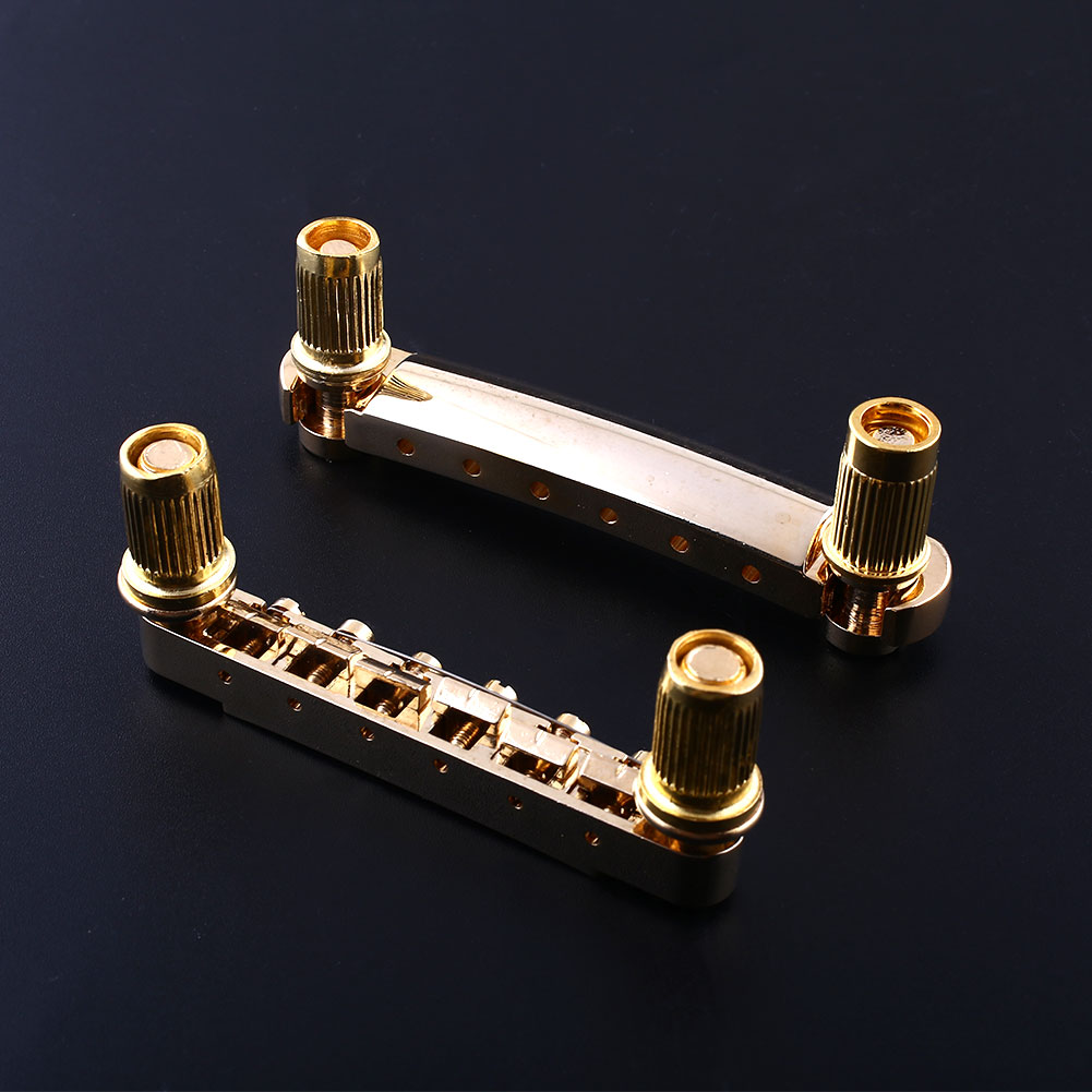 gold tune o matic bridge tailpiece stop bar set for gibson gold tune o matic bridge tailpiece stop bar set for gibson