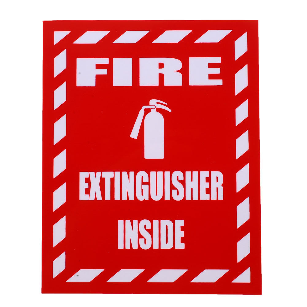 fire extinguisher,fire alarm 3" fire extinguisher first aid stickers kit board