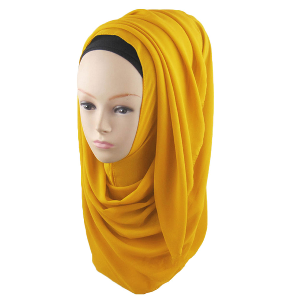 Women's Cosy Muslim Decorative Head Wrap Headscarf Islamic Hijab Turban