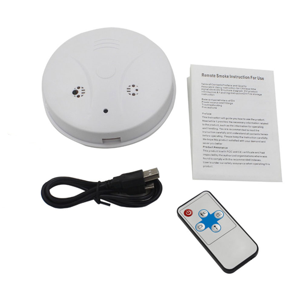 1280x960P Smoke Alarm Detector Spy Hidden Camera Video Recorder