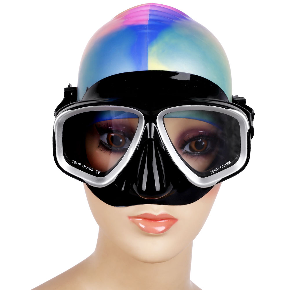 Oval Diving Mask Spearfishing Mask Classic Retro-Style Panoramic Wide