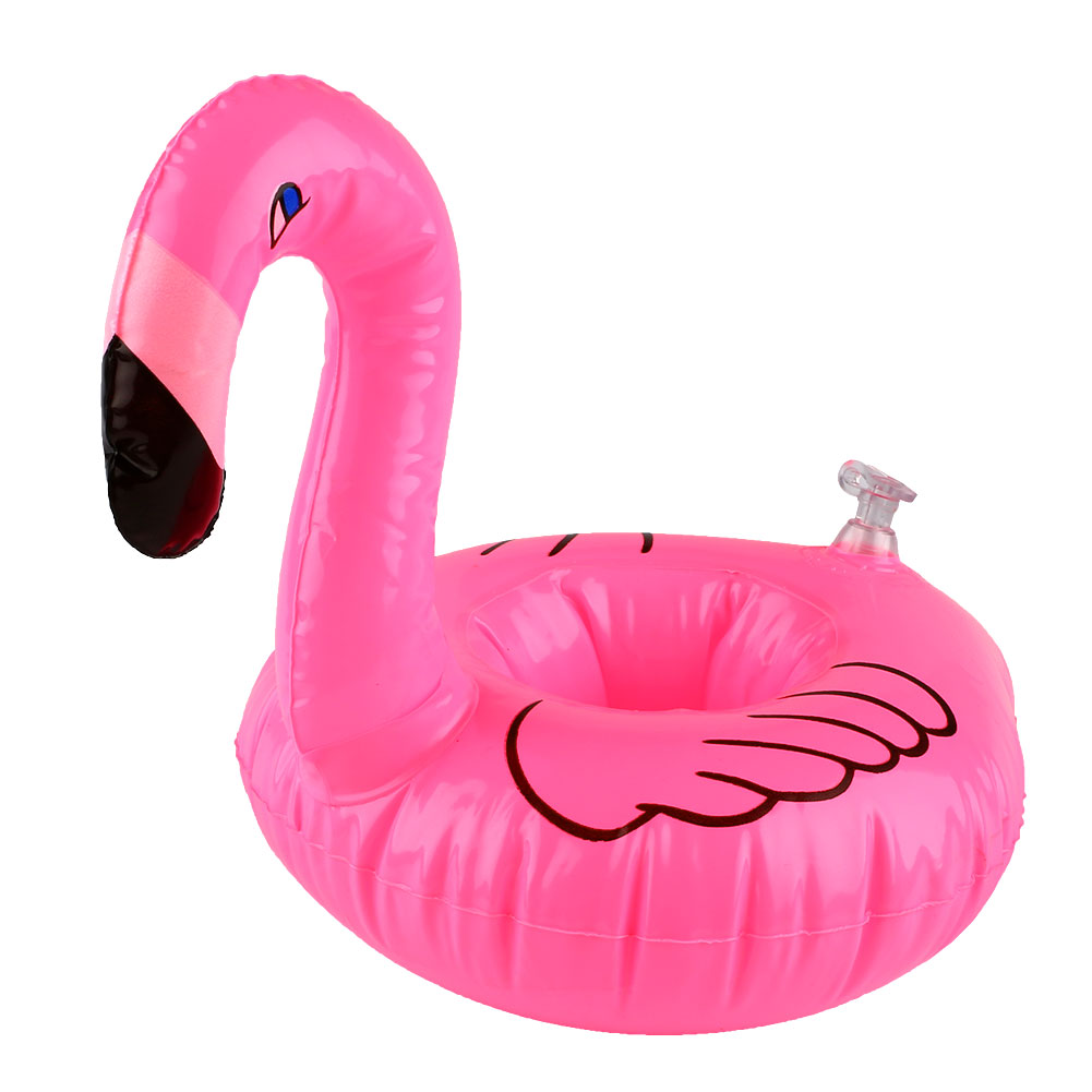 blow up flamingo drink holder