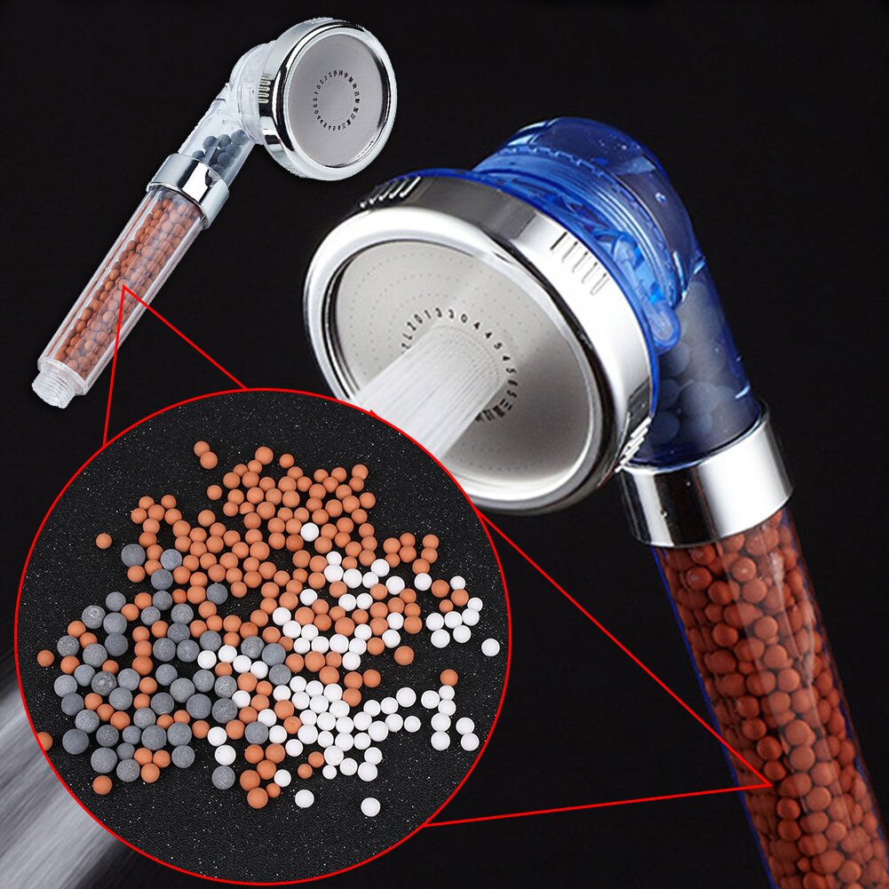 Professional Shower Head Energy Beads Filter Bathroom Saving Water Tool