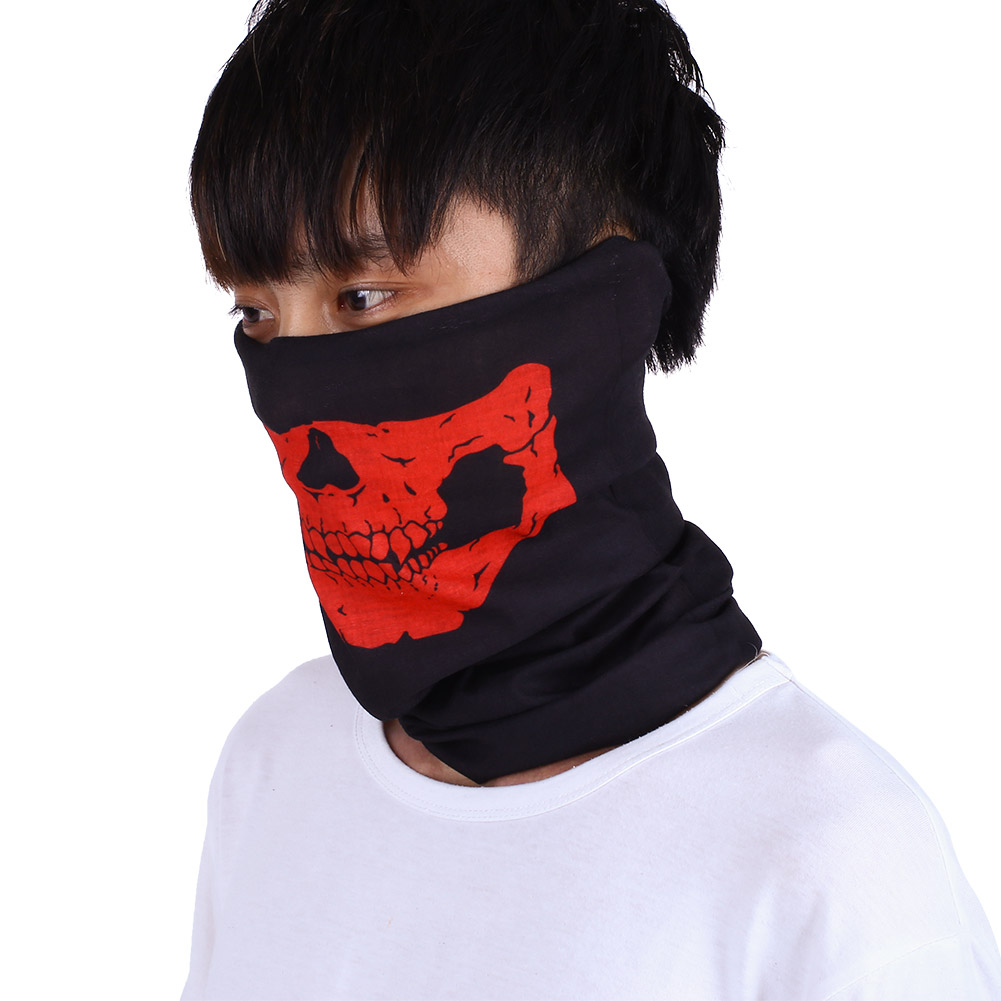 Multiway Wear Skull Skeleton Scarves Face Mask Wrap For Motorcycle