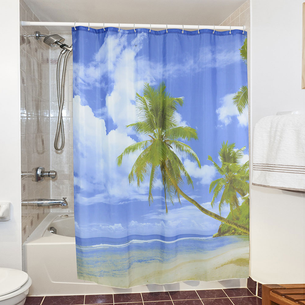 Practical Printing Designed Family Home Swimming Pool Bathroom Shower