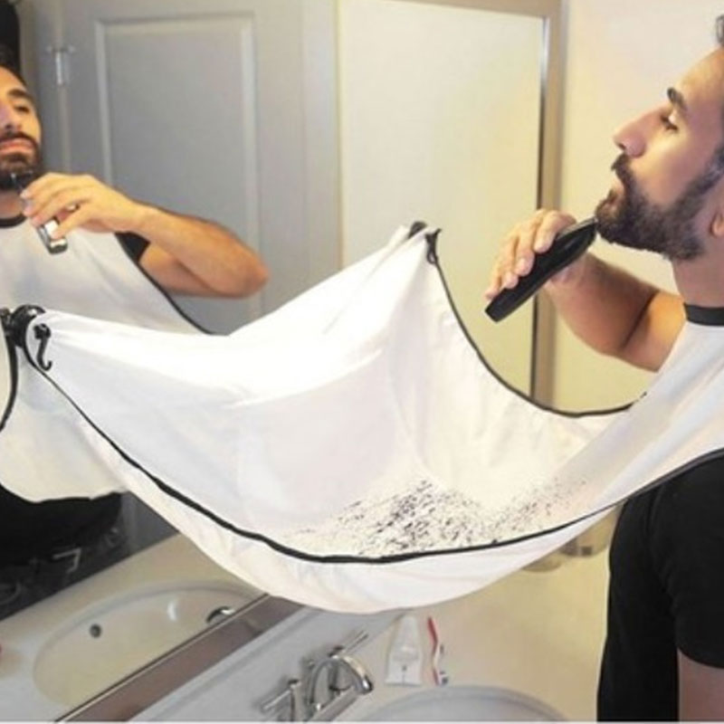 NEW Beard Shave Apron Bib Facial Hair Whisker Trimming Grooming Catcher
