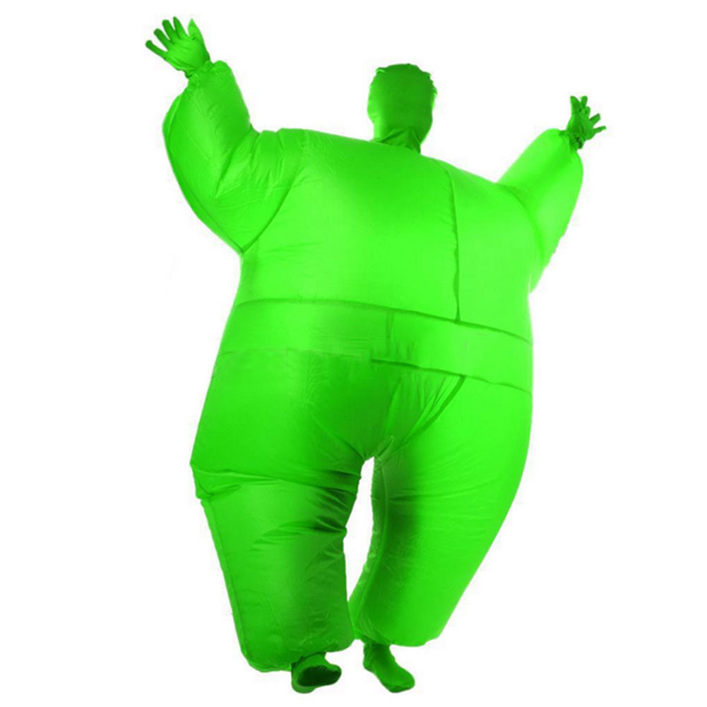 Inflatable Adult Chub Fat Masked Suit Fat Guy Costume Jumpsuit Party Dress