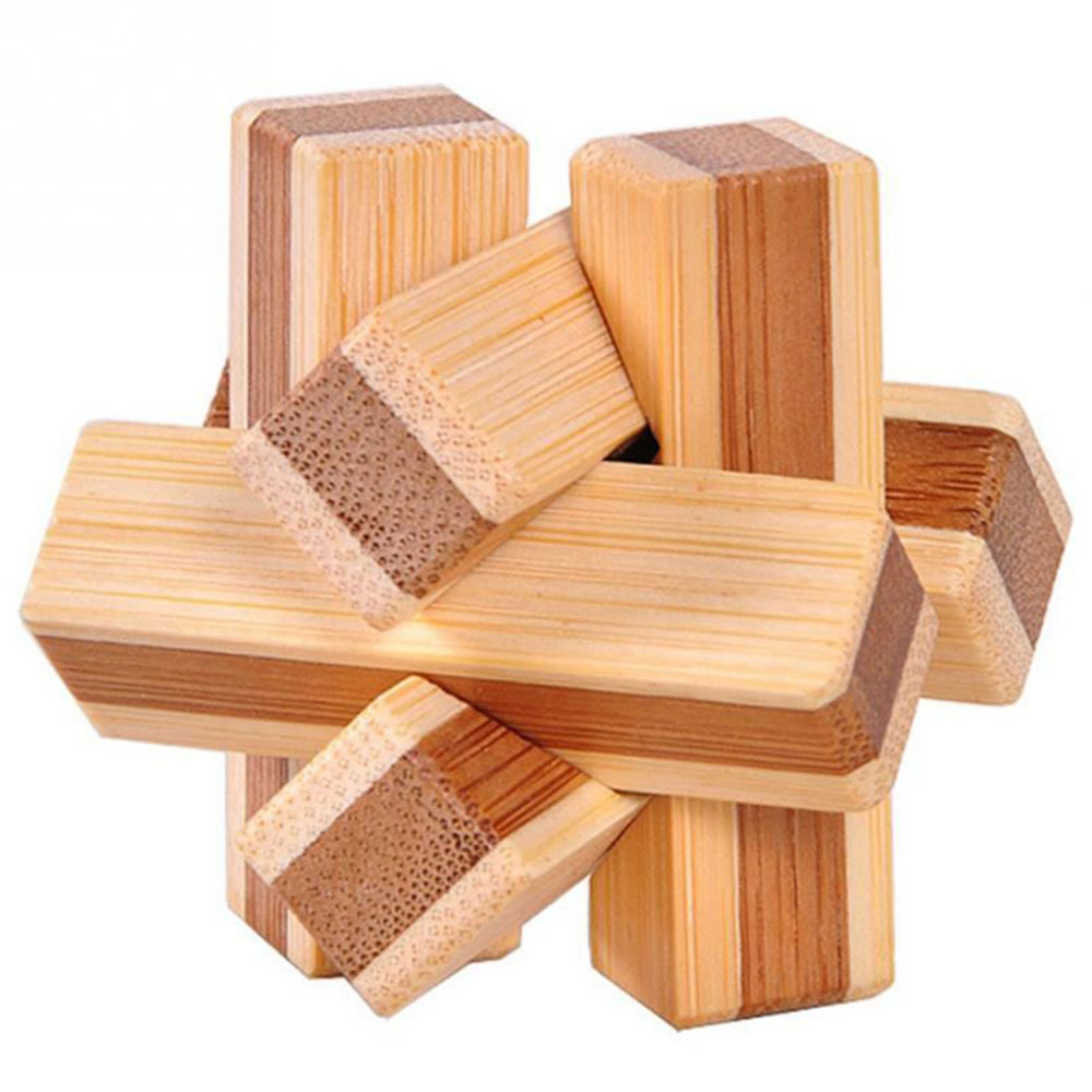 1pcs Bamboo Toys Ming Lock 3d Handmade Wooden Toy S Puzzle 1pcs Bamboo Toys Ming Lock 3d Handmade Wooden