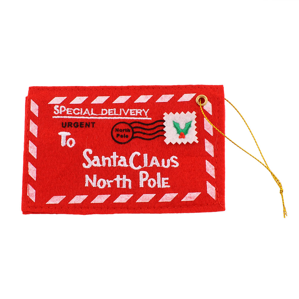 letter mail envelope card christmas tree hanging decor gift
