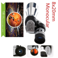Outdoor 8x Magnification Zoom Metal HD Monocular Telescope Travel Camping