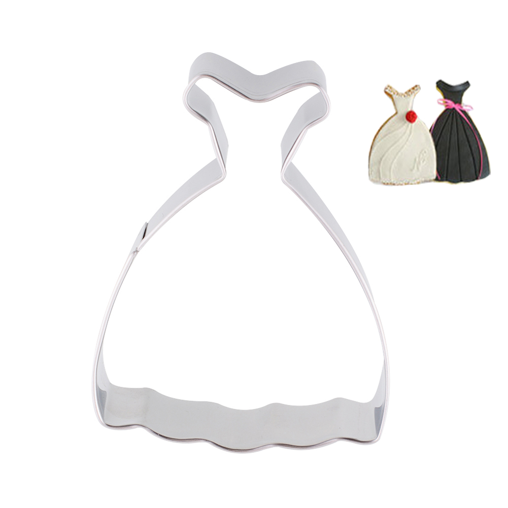 New Wedding Dress Princess Cookies Cake Cutter Mold Biscuit Mould