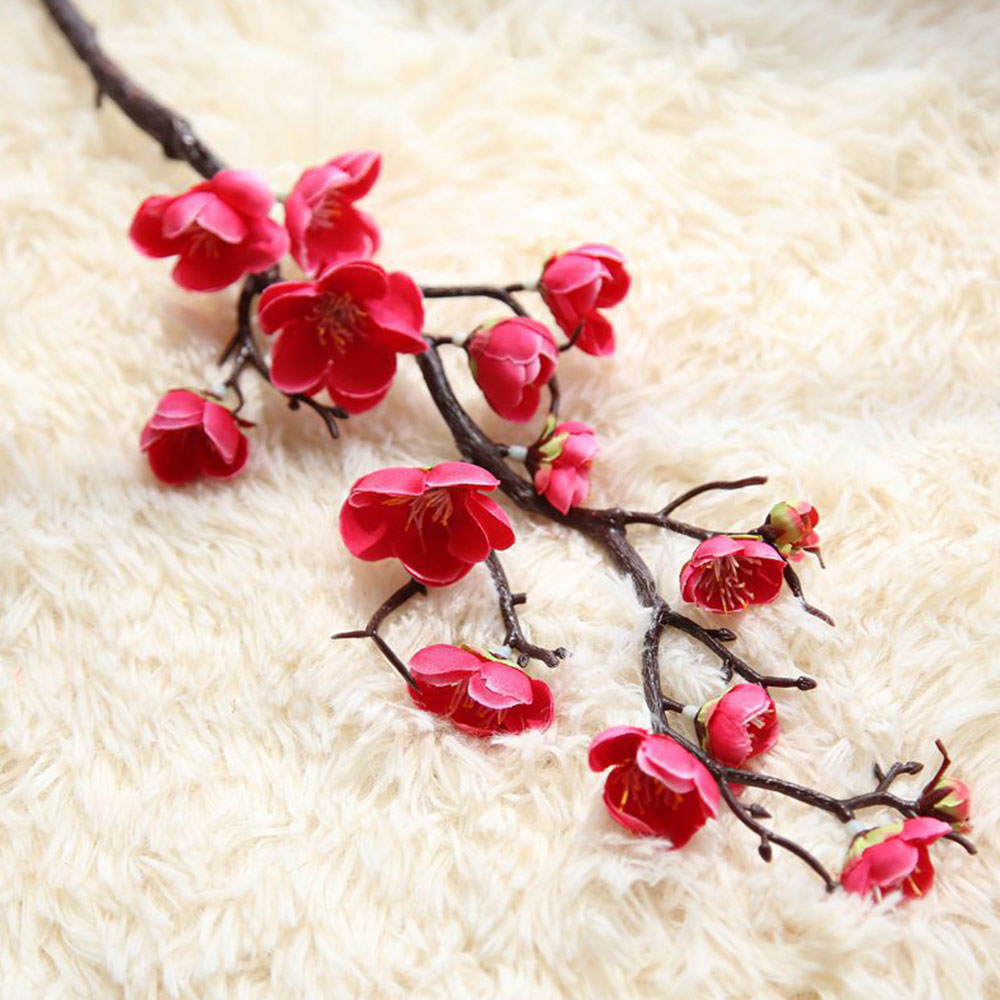 7670 Ornamental Plum Blossom Cherry Blossom Fake Flower Bouquet