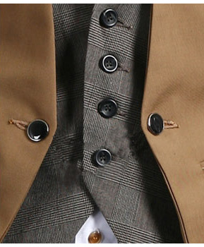 New Men's Fashion Double Layered Buttons Vest Boy's Waistcoat Slim ...
