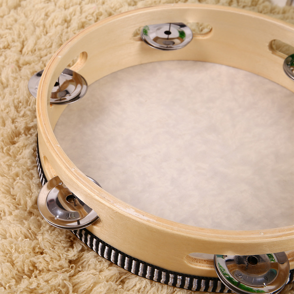 8" musical learner tambourine tamborine drum percussion festival