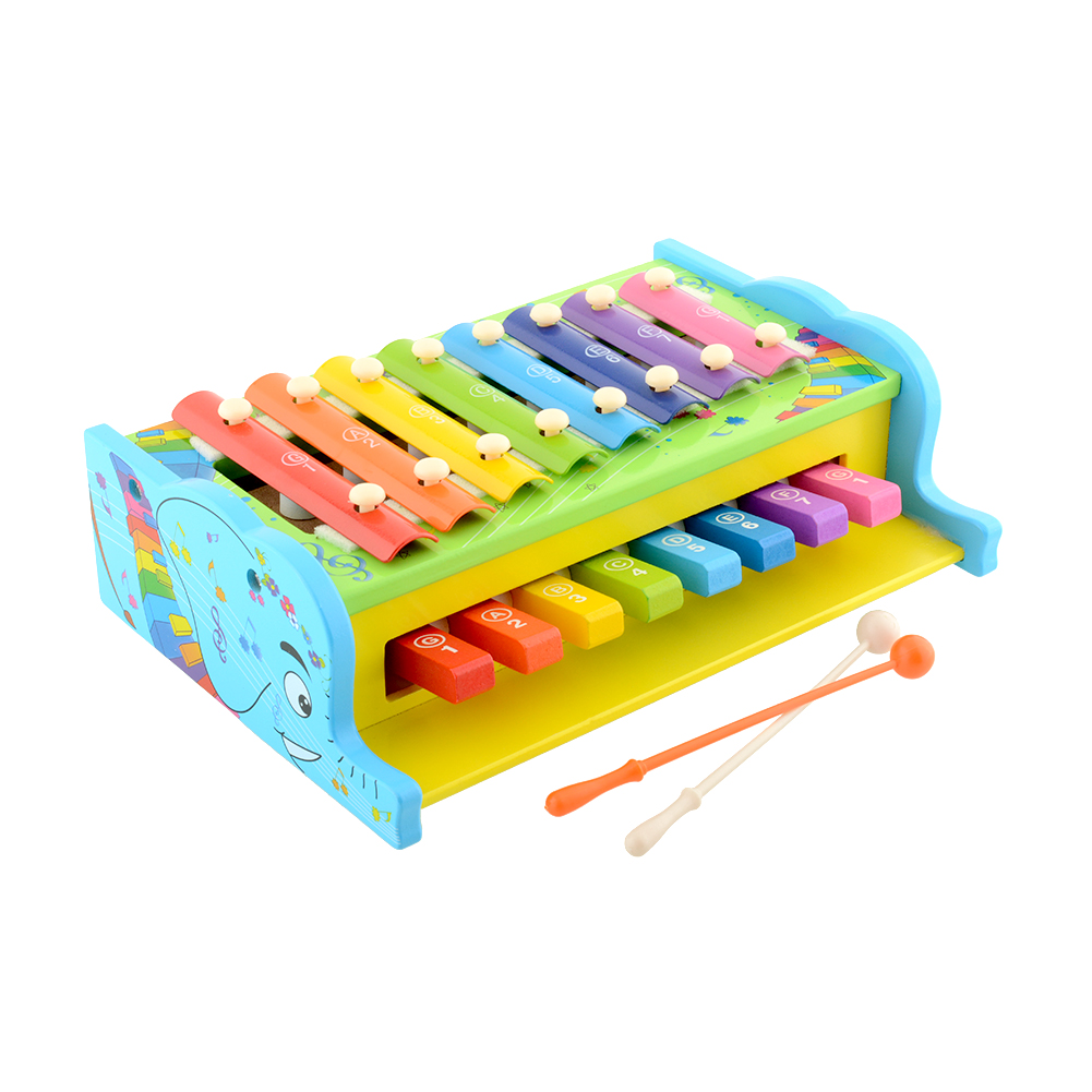 multifunction 2 in 1 kid xylophone toys wooden