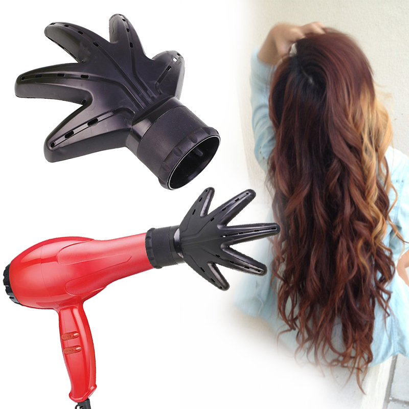Professional Salon Hand Shape Hair Dryer Diffuser Styling Item Hair Dryer Diffuser Color Black Material Plastic Size 20 16 7 Cm