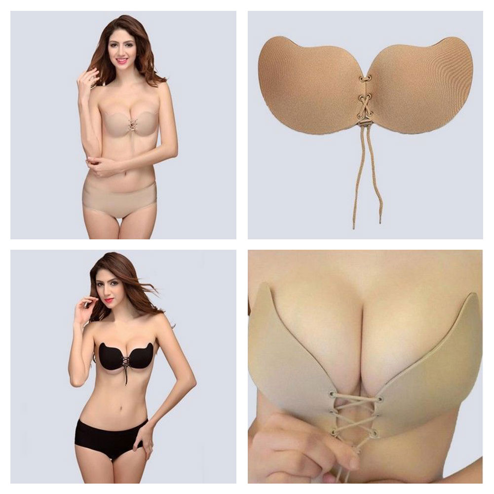 Self Adhesive Strapless Stick Gel Silicone Magic Push self adhesive strapless stick gel silicone magic push