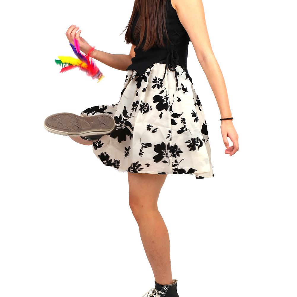 feather chinese jianzi foot sports game kick shuttlecock indoor