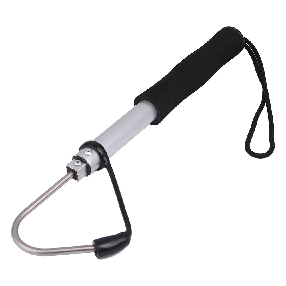 FBC2 Tackle Telescopic Fish Gaff Stainless Steel Sea Spear Hook with EVA Handle 691836750629 | eBay