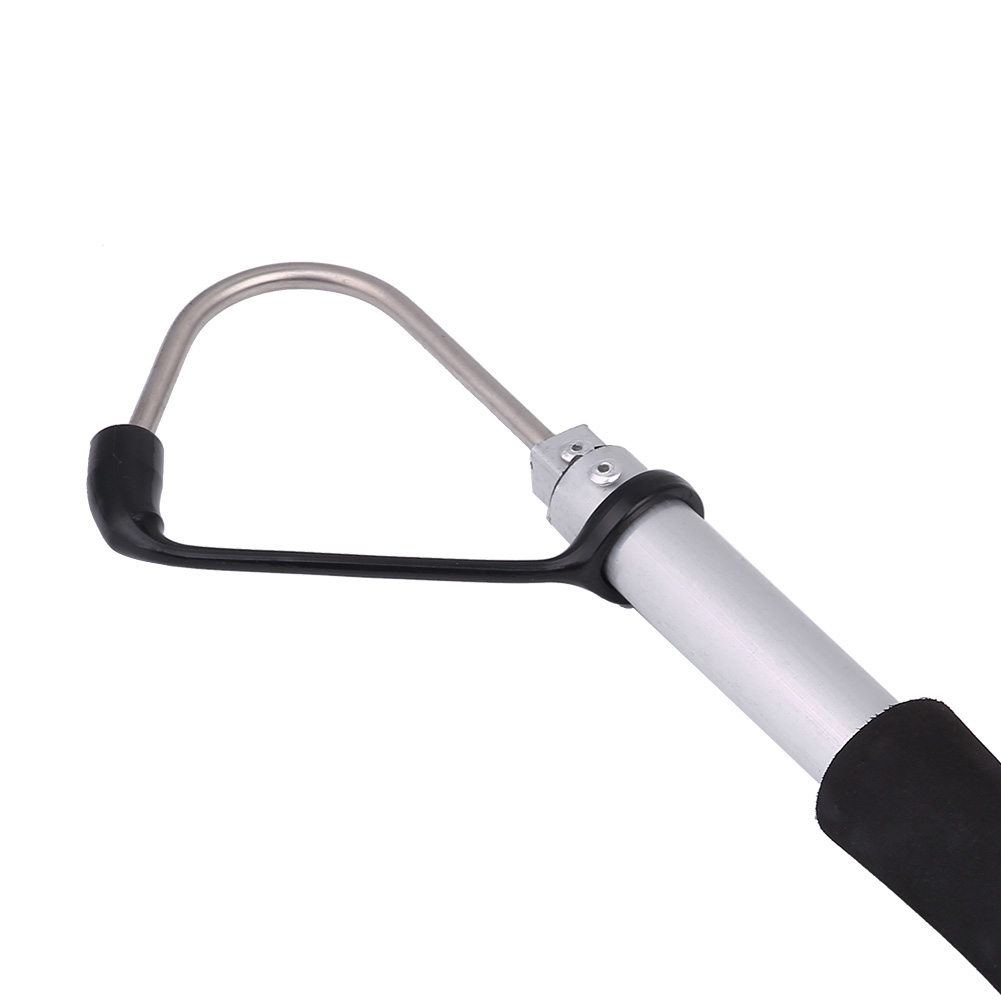 FBC2 Tackle Telescopic Fish Gaff Stainless Steel Sea Spear Hook with EVA Handle