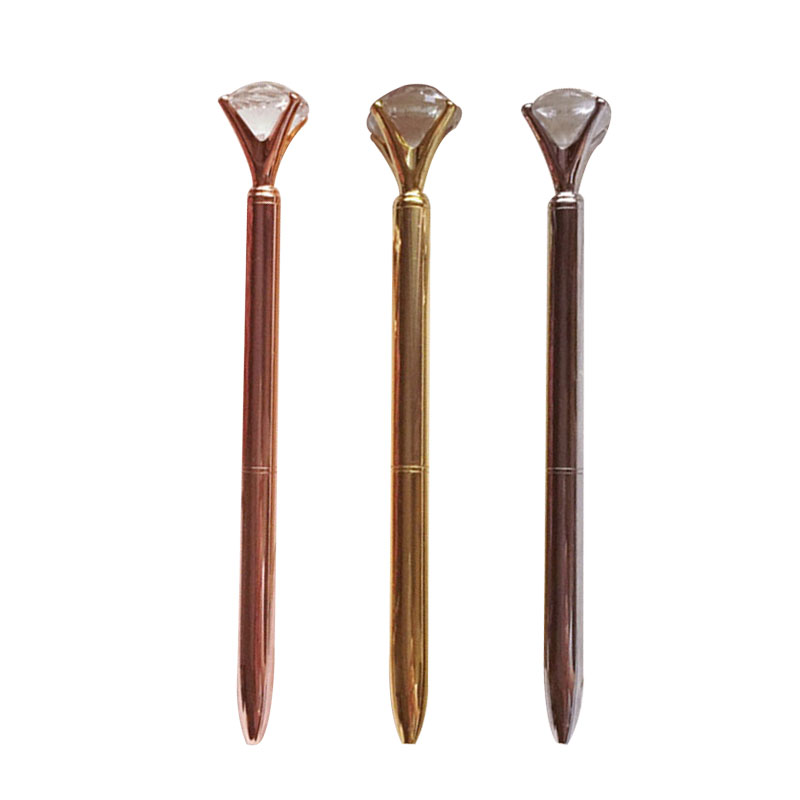 E87D A89F Big Diamond Rhinestone Gem Crystal Ballpoint Pen Student Office/&School