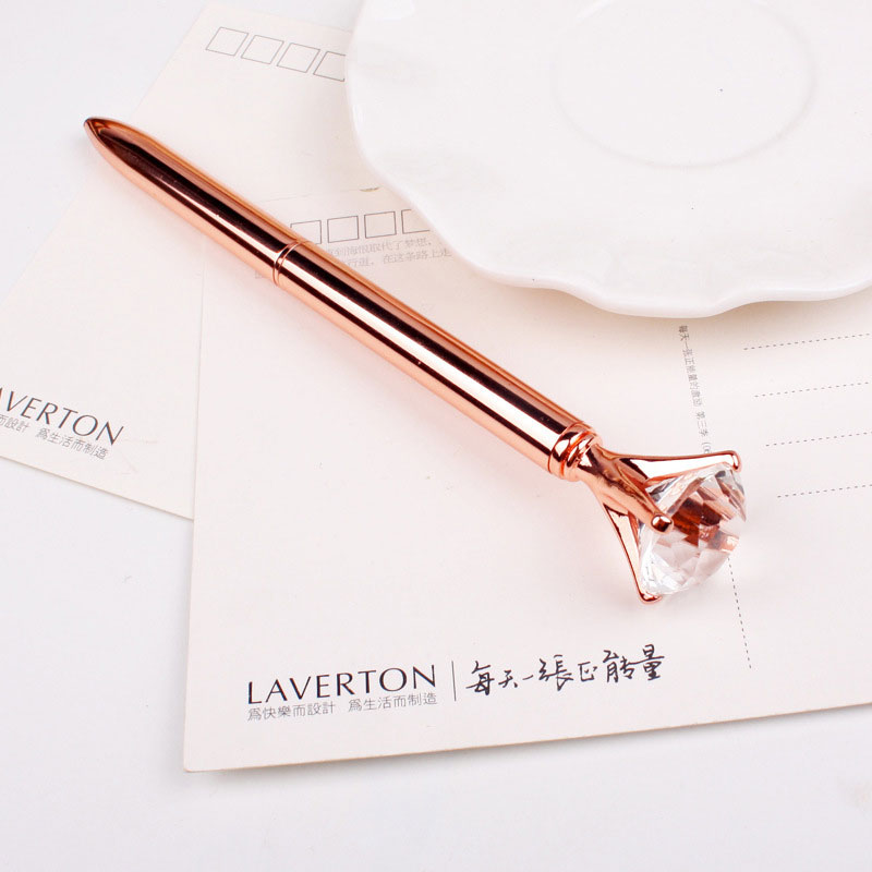 E87D A89F Big Diamond Rhinestone Gem Crystal Ballpoint Pen Student Office/&School