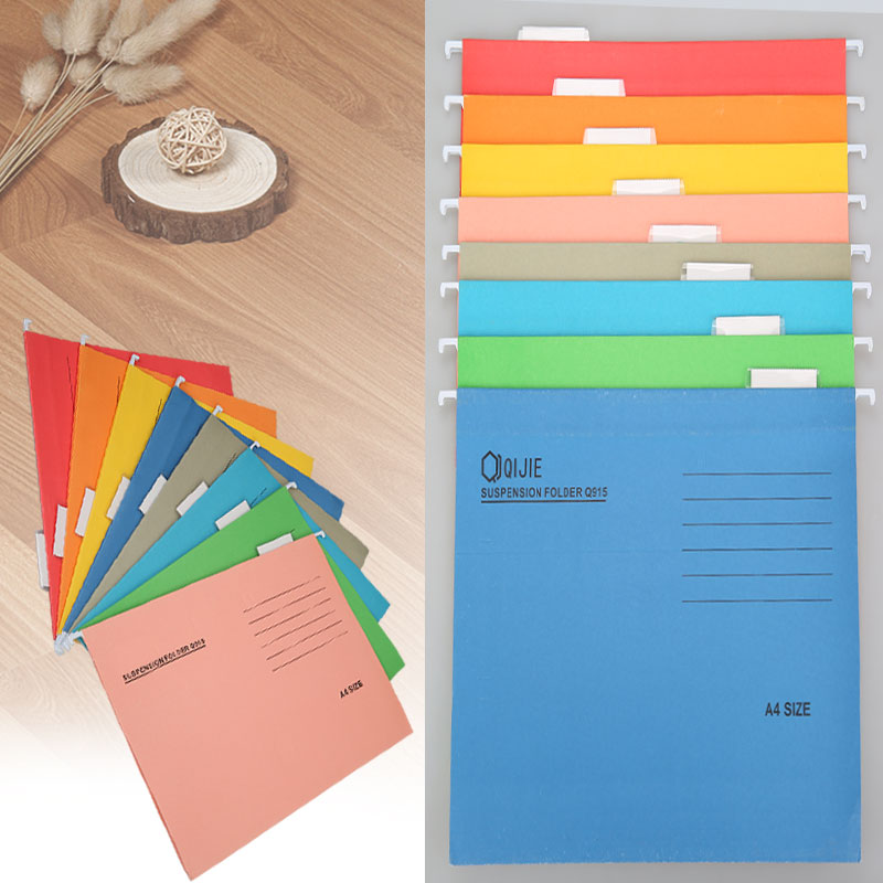 Hanging File Folders A4 Binding Ultra Thin Adjustable Display Office