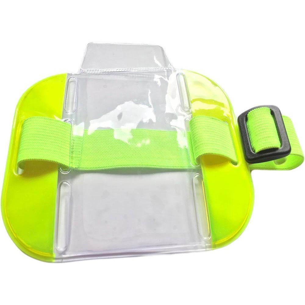 High Visibility Security Arm Band ID Badge Card Holder SIA Armband Black UK