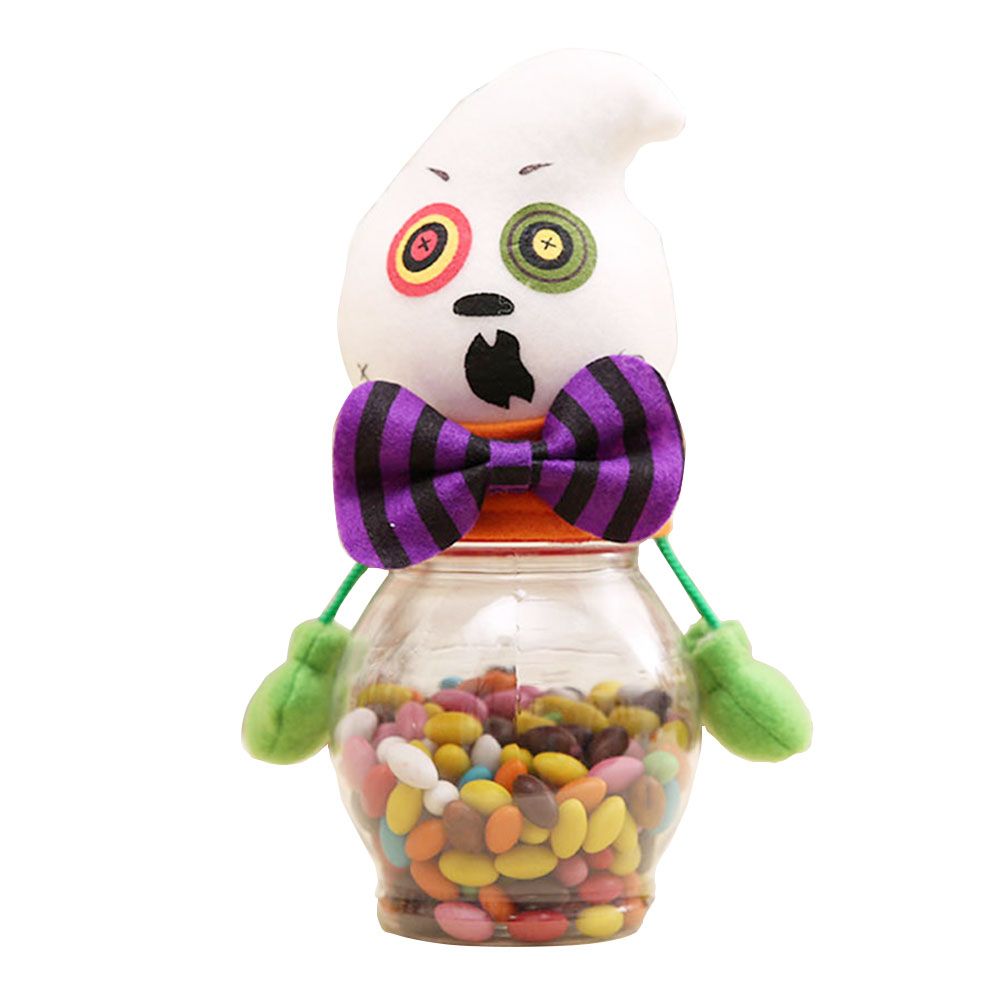 ghost pumpkins halloween candy bottle window show office