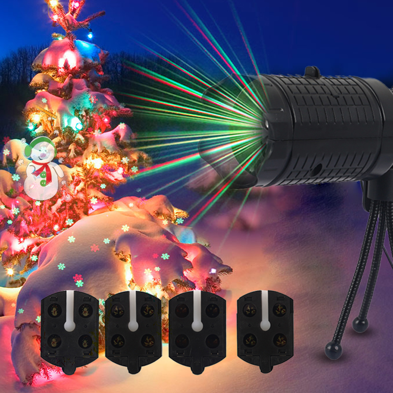 led halloween xmas projector lights moving christmas landscape lamp