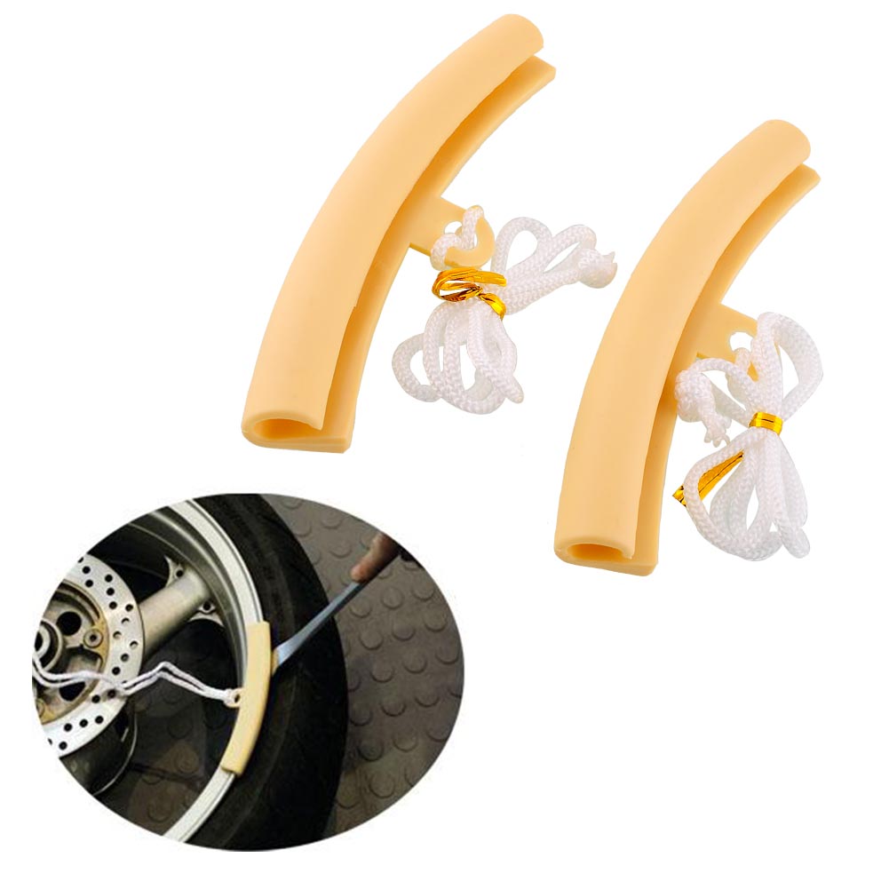A3B4 2pcs Motorcycle Saver Changing Tyre Tire Wheel Rim Protectors Tool