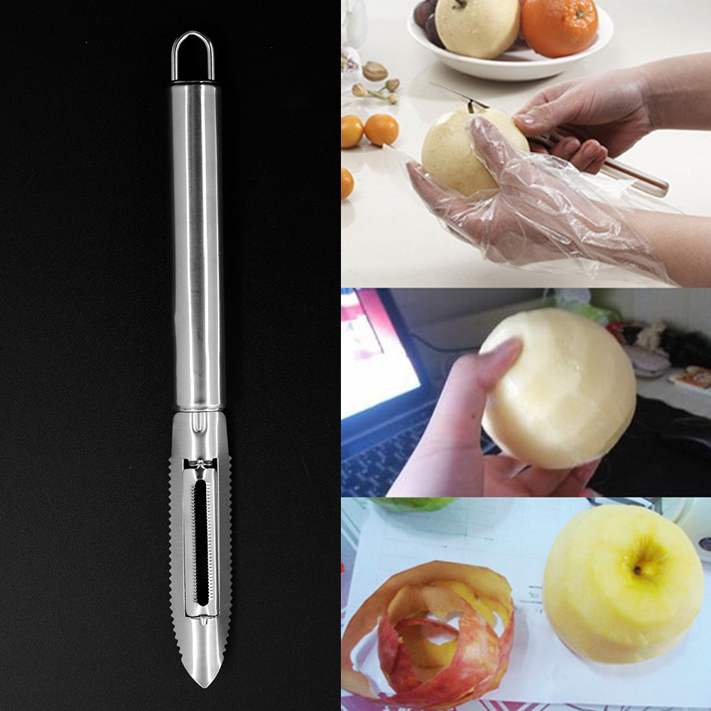 Easy Quick Stainless Steel Fruit Vegetable Peeler Scraper Tools Home
