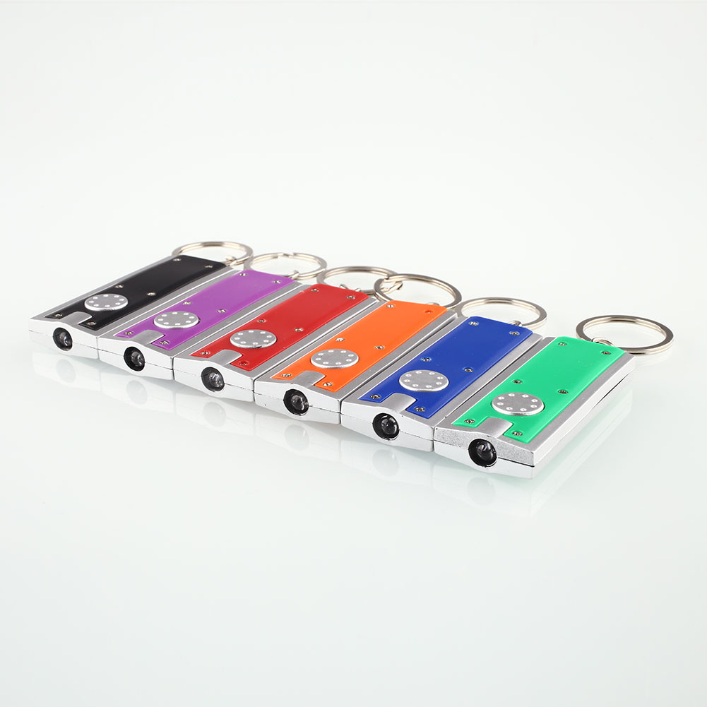 DD49 EEFA A274 Mini Portable LED Flashlight Keyring Key Chain Torch Light Lamp