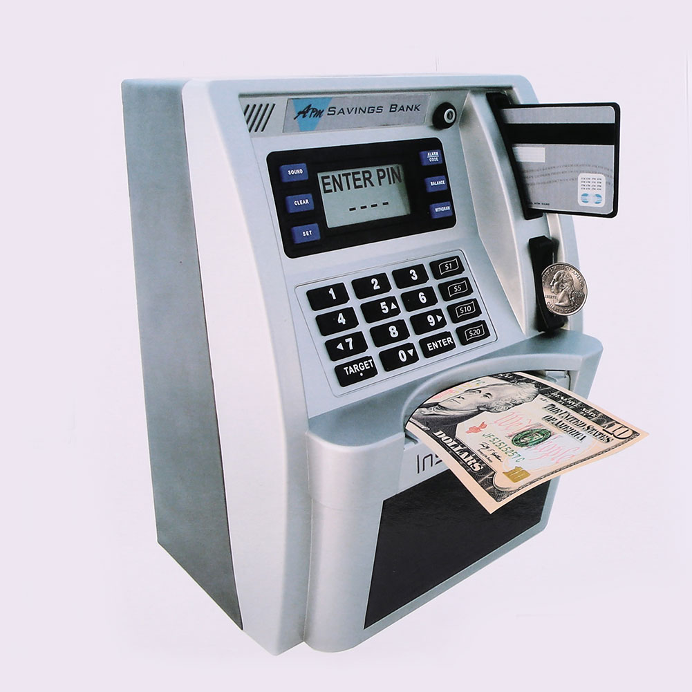A2BD Geldautomaten Geldautomaten Mit LCD-Bildschirm Silber Passwort Box