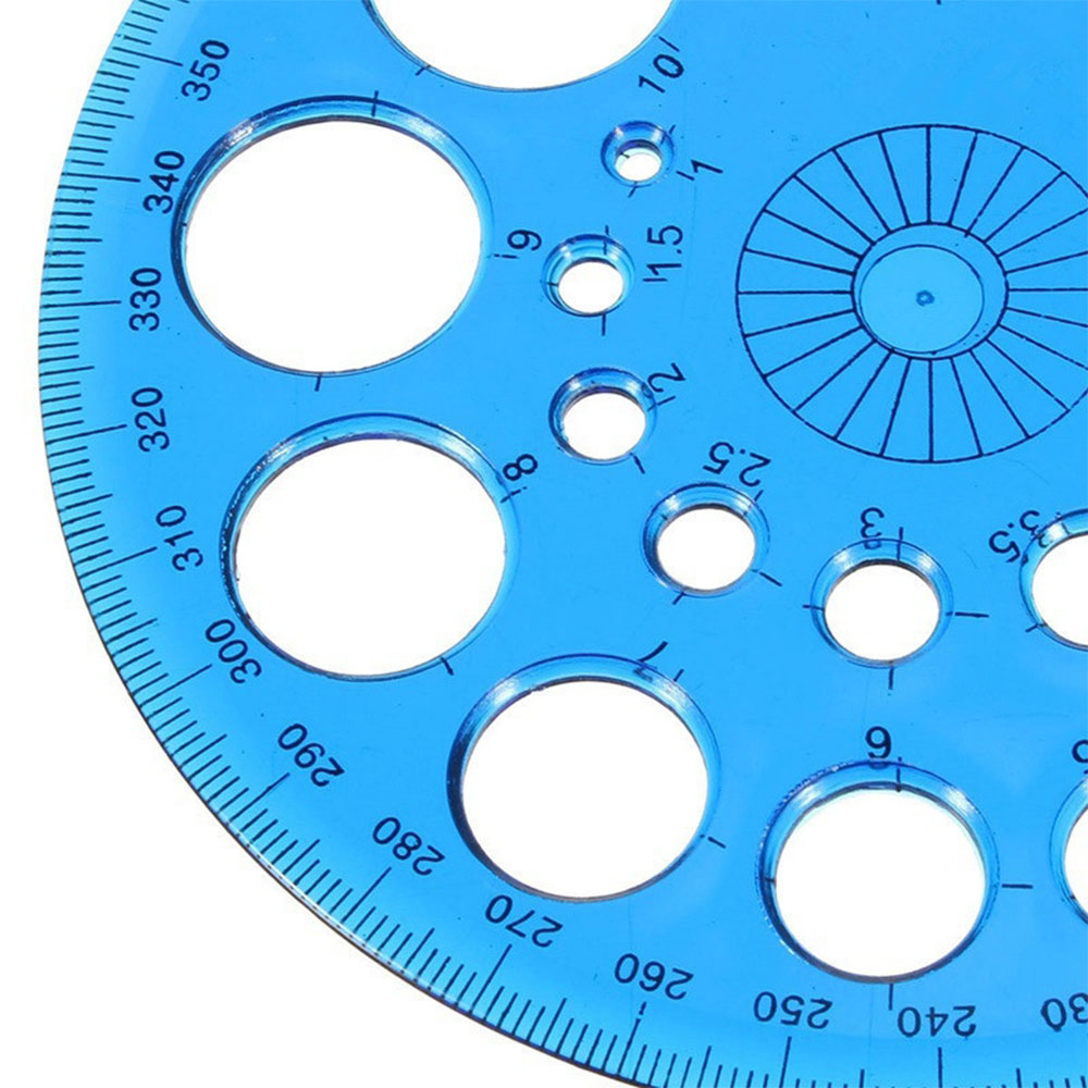 66aa multifunctional 360 degree angle measuring template full circle