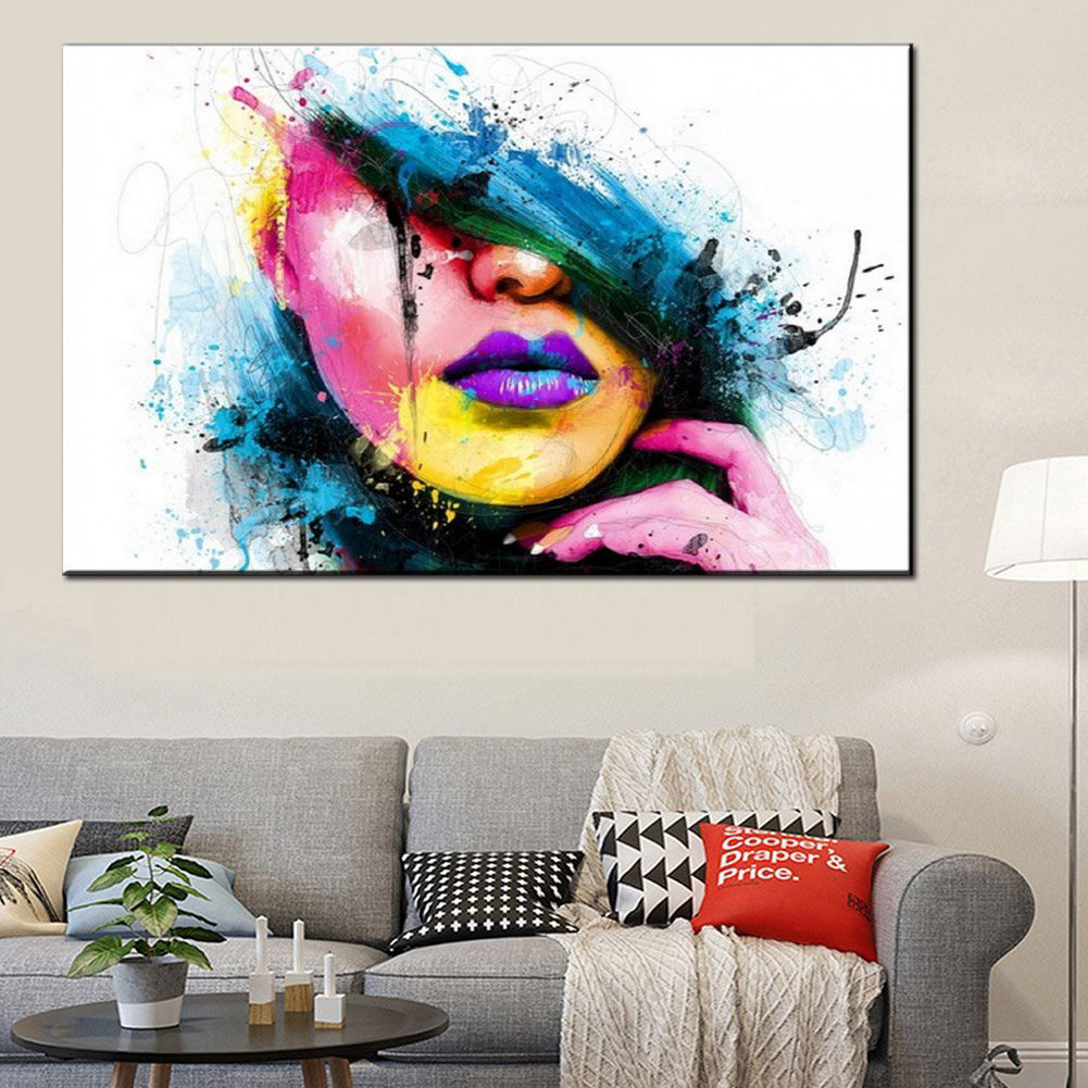 modern abstract canvas wall