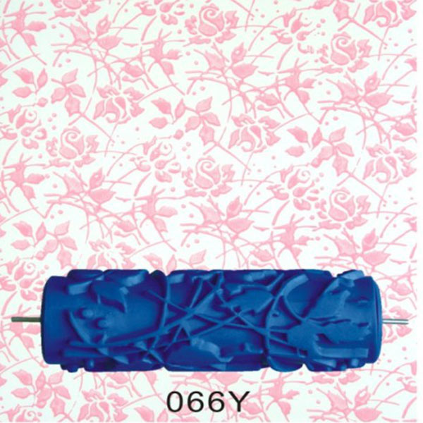4a6c 15cm Empaistic Pattern Blue Paint Roller Machine Wall