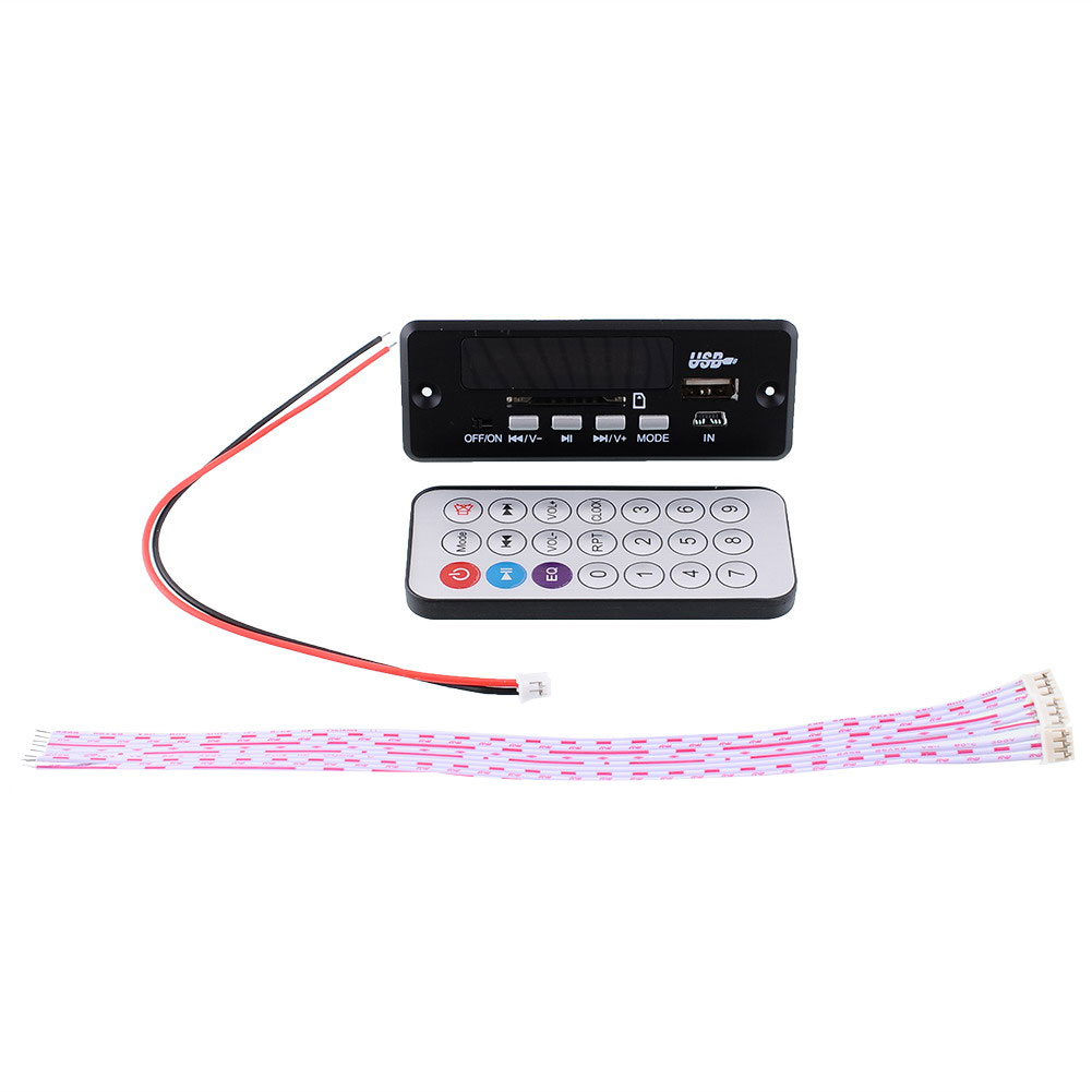New Remote USB SD FM MP3 Player Module Remote control Black DC5V12V
