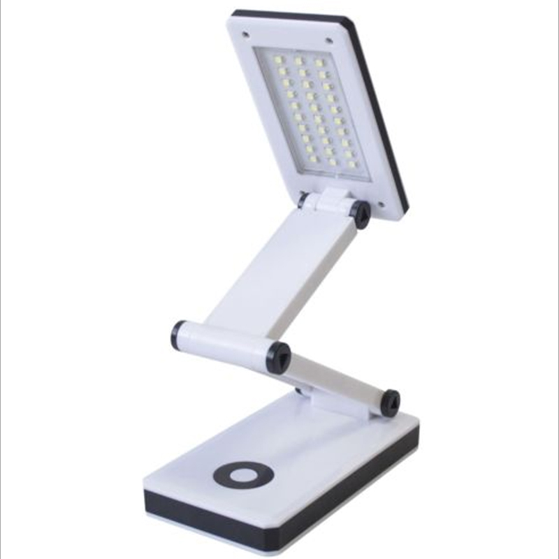 30LED Portable Foldable Rechargeable Study Desk Table Light Lamp White