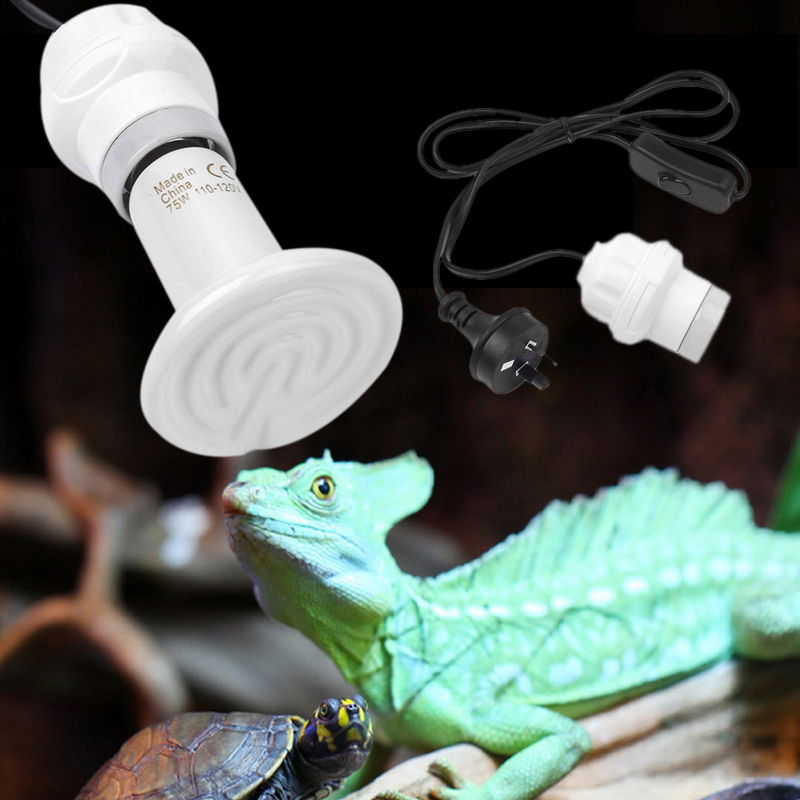 Ceramic Heat Lamp Holder Reptile 200W Light E27 Heater Chicken Fitting