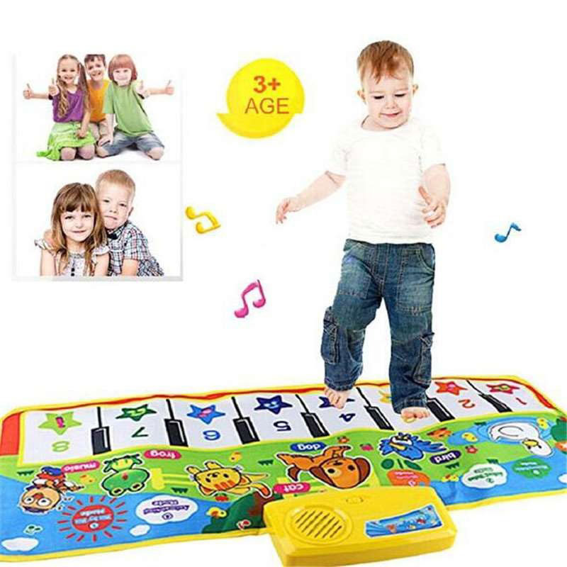33EF Baby Musical Piano Mat Music Carpet Newborn Crawling Blanket Touch Toy