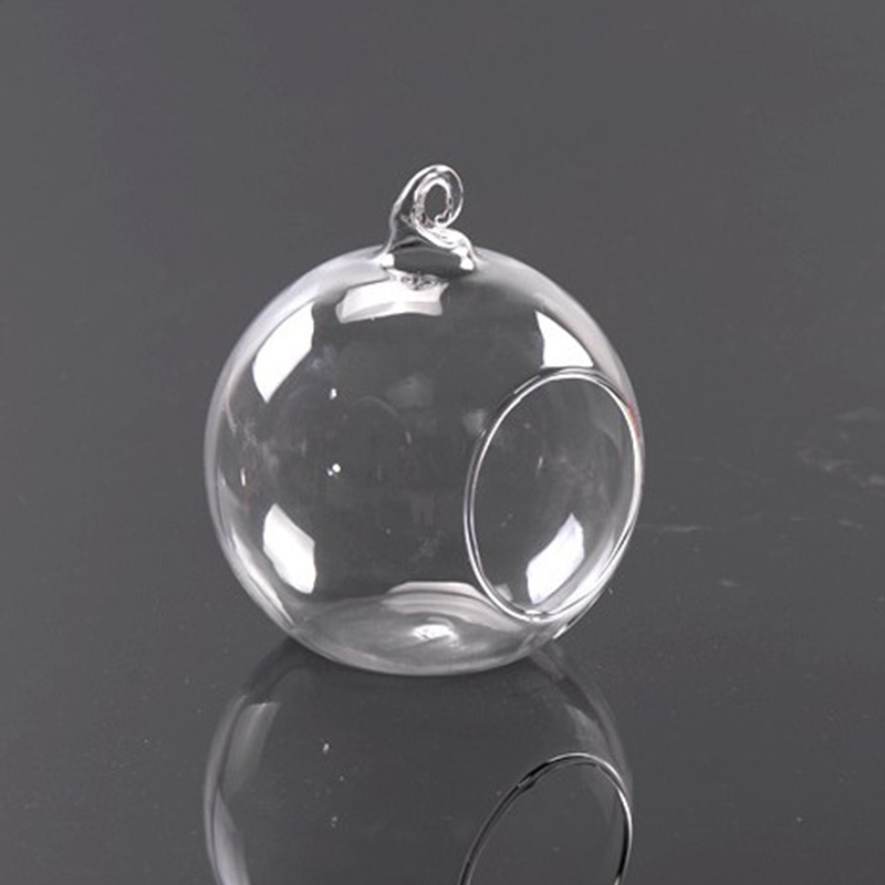674D EA09 Style HANGING GLASS BAUBLE SPHERE BALL CANDLE TEA LIGHT