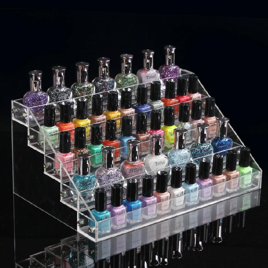 QUALITY Acrylic Makeup Nail Storage Rack Display Stand Holder Bottles