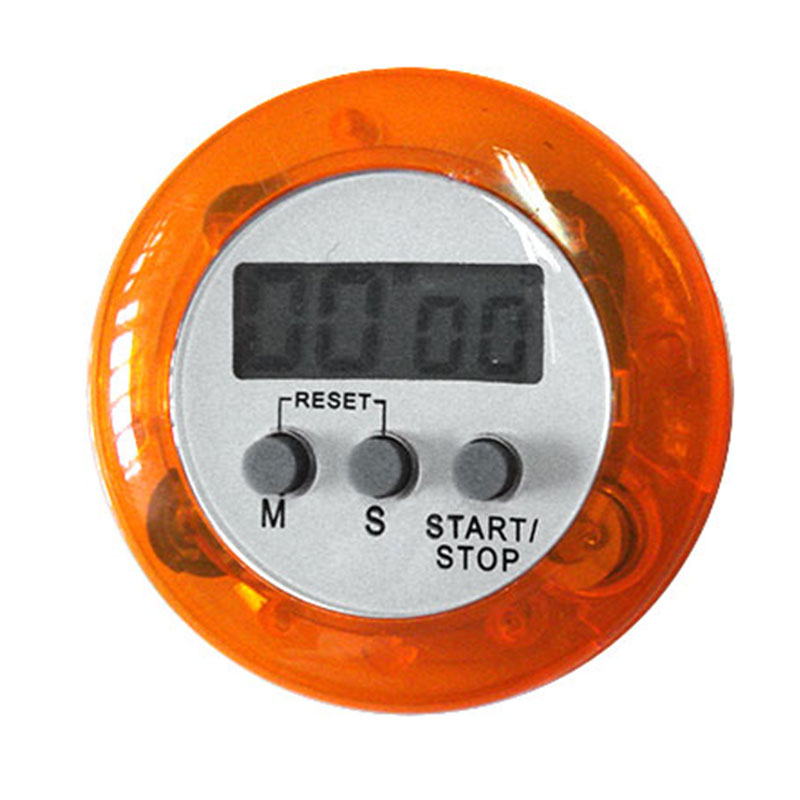 Round digital home kitchen count down timer alarm clock time setting