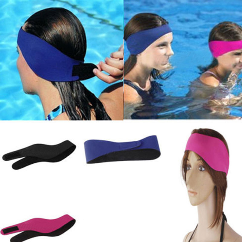 Kids Neoprene Ear Band Head Swimming Protector Adjule Swimming Ear Protection Head Bands Comfortable And Light Weight With Loop Tape Fastener For Adjule Great Protecting Ears While Or