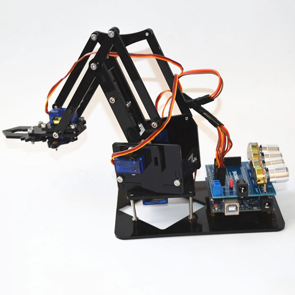 ROT2U 6DOF Aluminium Robot Arm Clamp Claw Kit w/ Servos for Arduino Mechanical C 